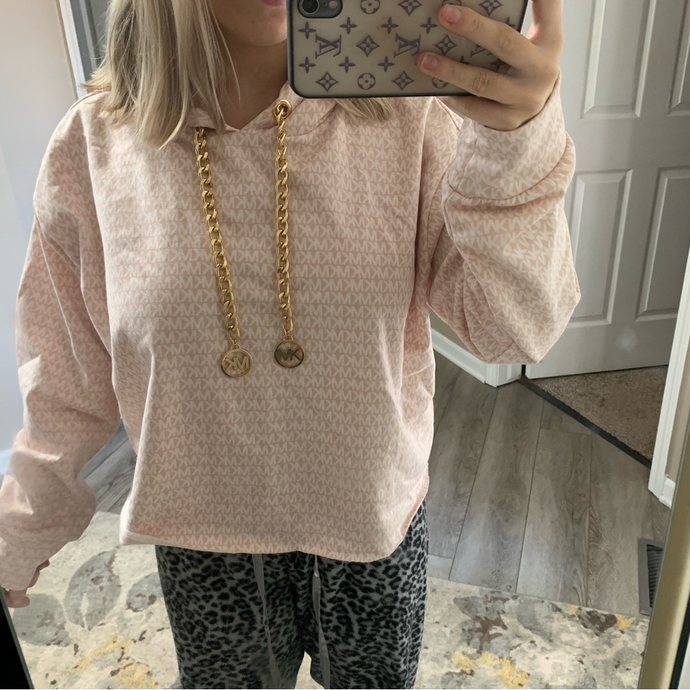 Pink michael kors hoodie